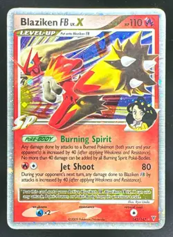 2009 Pokemon Gaming Platinum Supreme Victors Blaziken FB LV.X Holo #142/147 - Image 1