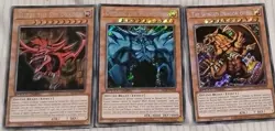 Yugioh Cards TCG Slifer Obelisk Winged Dragon Of Ra SBC2 Speed Duel Secret Rare - Image 1