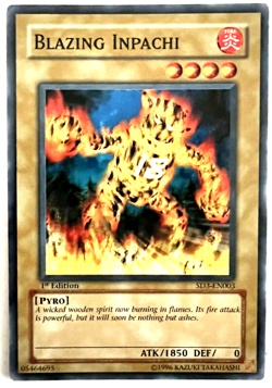 YuGiOh! - Blazing Inpachi - SD3-EN003 - 1st Edition - Common - Image 1