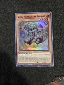 Yugioh Nunu, the Ogdoadic Remnant ANGU-EN001 Super Rare 1st Edition NM - Image 1