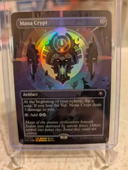 Mana Crypt Borderless Foil #0017 *Perfect Card! A Must For Any Collector - Image 1