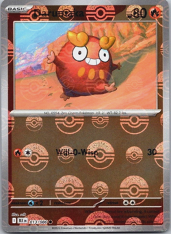 Darumaka 013/086 - (Poke Ball Pattern) Pokemon Card - Common SV: Black Bolt - NM - Image 1