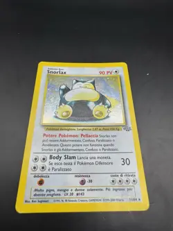 1999 Pokemon TCG Jungle Snorlax 11/64 Holo Rare Italian Card - Image 1