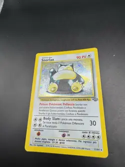 1999 Pokemon TCG Jungle Snorlax 11/64 Holo Rare Italian Card - Image 3