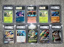Major Pokemon Collection- Graded Card Lot Modern Full Art Rare CGC Pristine & 10 - Image 1