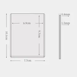 Top Loader [Set of 60] Card Holder for Trading Cards, Card Loader, Hard Case, Ca - Image 3