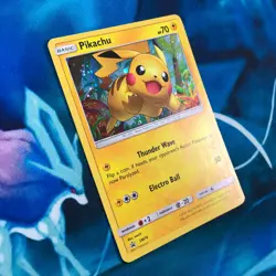 Pikachu - SM76 - Black Star Holo Rare Promo - Pokemon Card - LP - Image 3