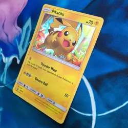 Pikachu - SM76 - Black Star Holo Rare Promo - Pokemon Card - LP - Image 4