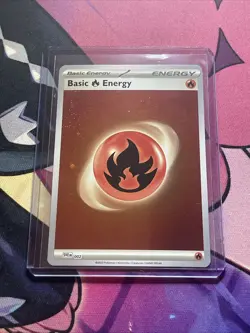 Basic Fire Energy Cosmos Holo SVE EN 002 Scarlet & Violet Pokemon Card NM/M 151 - Image 1