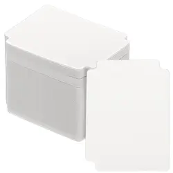 100Pack Index Card Dividers Football Trading Card Storage Dividers, White - Image 1