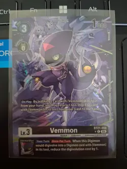 Digimon Card Game Vemmon Alternate Art BT21-056 World Convergence - Image 1