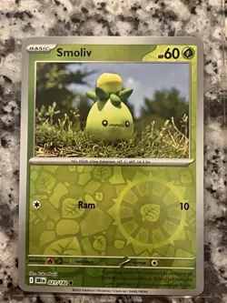 Smoliv 021/182 Reverse Holo Scarlet Violet Destined Rivals Pokemon Card TCG - Image 1