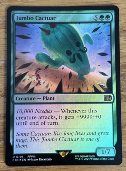 MTG Final Fantasy, Jumbo Cactuar - Foil - Image 1