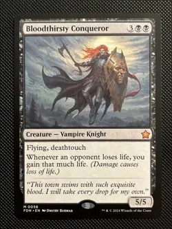 Bloodthirsty Conqueror Foundations Regular Magic The Gathering MTG - Image 1