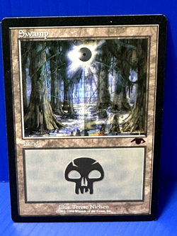 MTG SWAMP Guru Lands Magic the Gathering 1999 Promo Rare - Image 1