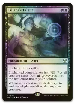 Liliana's Talent #76 (Foil) (NM) March of the Machine MOC Magic MTG - Image 1