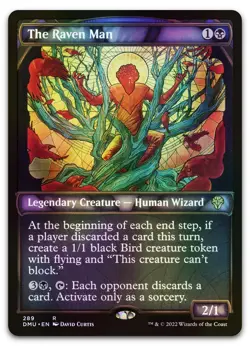 The Raven Man (Showcase) #289 (Foil) (NM) Dominaria United DMU Magic MTG - Image 1