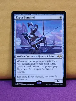 1x Esper Sentinel, LP (see photos), MH2, Magic: the Gathering, MtG - Image 1