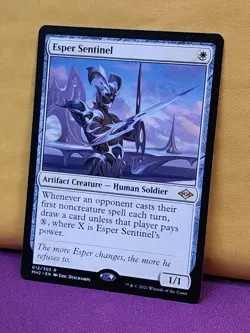 1x Esper Sentinel, LP (see photos), MH2, Magic: the Gathering, MtG - Image 2
