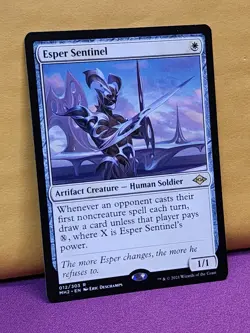 1x Esper Sentinel, LP (see photos), MH2, Magic: the Gathering, MtG - Image 3