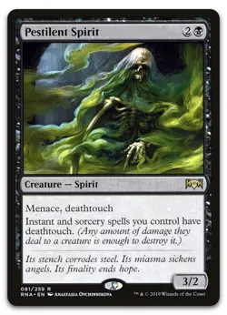Pestilent Spirit #81 (NM) Ravnica Allegiance RNA Magic MTG - Image 1
