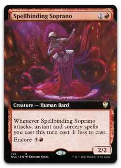 Spellbinding Soprano (Extended Art) #153 (NM) Streets New Capenna NCC Magic MTG - Image 1