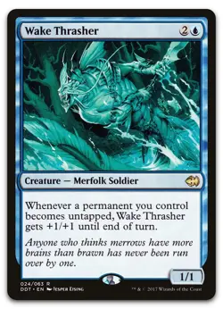 Wake Thrasher #24 (NM) Merfolk vs Goblins DDT Magic MTG - Image 1