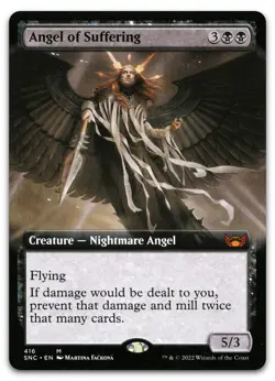 Angel of Suffering (Extended Art) #416 (NM) Streets New Capenna SNC Magic MTG - Image 1