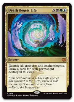 Death Begets Life #176 (NM) Tarkir Dragonstorm TDM Magic MTG - Image 1