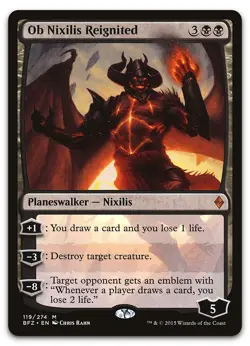 Ob Nixilis Reignited #119 (NM) Battle for Zendikar BFZ Magic MTG - Image 1