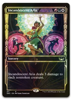 Incandescent Aria (Showcase) #311 (Foil) (NM) Streets New Capenna SNC Magic MTG - Image 1
