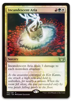 Incandescent Aria #192 (Foil) (NM) Streets New Capenna SNC Magic MTG - Image 1