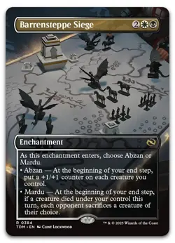 Barrensteppe Siege (Borderless) #384 (NM) Tarkir Dragonstorm TDM Magic MTG - Image 1