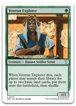 Veteran Explorer (White Border) #76 (NM) Mystery Booster 2 MB2 Magic MTG - Image 1