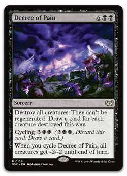 Decree of Pain #136 (NM) Duskmourn DSC Magic MTG - Image 1