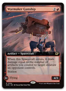 Warmaker Gunship (Extended Art) #339 (NM) Edge of Eternities EOE Magic MTG - Image 1