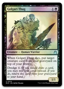 Golgari Thug #76 (Foil) (NM) Ravnica Remastered RVR Magic MTG - Image 1