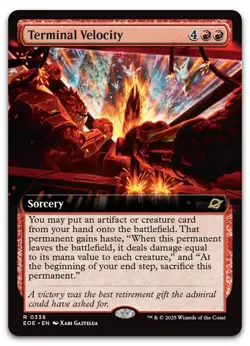 Terminal Velocity (Extended Art) #338 (NM) Edge of Eternities EOE Magic MTG - Image 1