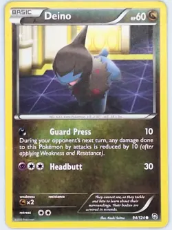 Deino 94/124 Pokemon - Black and White Dragons Exalted MP - Image 1
