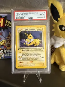 Pokemon Light Jolteon Neo Destiny 1st Edition #48 PSA 10 Gem Mint - Image 1