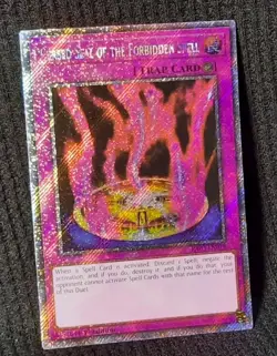 Cursed Seal of the Forbidden Spell *PLATINUM SECRET RARE* RA03-EN076 1st - Image 1