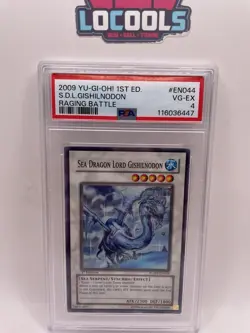Yugioh Sea Dragon Lord Gishilnodon 1st Edition Raging Battle RGBT-EN044 PSA 4 - Image 1