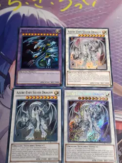 Yugioh - Blue Eyes White Dragon Extra Deck Lot | Ultimate Dragon + Azure Eyes - Image 1