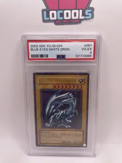 2002 YuGiOh - Blue-Eyes White Dragon SDK-001 - Ultra Rare - PSA 4 - Image 1