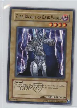 Zure Knight of Dark World Unlimited YuGiOh Elemental Energy #EEN-EN001 2005 - Image 1
