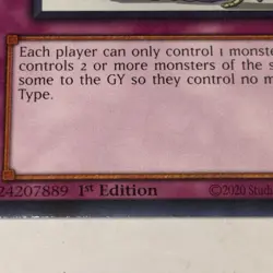 YuGiOh There Can Be Only One WISU-EN060 Collector's Rare 1st Edition Mint N/M - Image 3