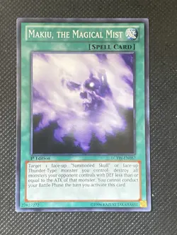 YuGiOh! - Makiu, The Magical Mist LCYW-EN087 Common 1st Edition Near Mint - Image 1