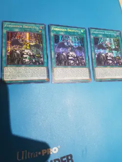 YuGiOh! Forbidden Droplet MP22-EN254 Prismatic Secret x3 PLAYSET 1st Ed US Print - Image 1