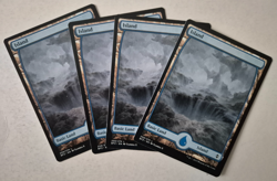 Magic The Gathering - MTG - Island - Battle for Zendikar - Full Art x 4 - NM - Image 1