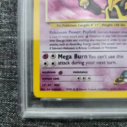 2000 Pokemon Gym Challenge Sabrina's Alakazam Holo Card PSA 8 - Image 4